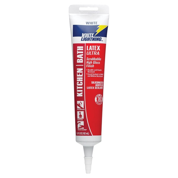 White Lightning Sealant Latex 10 oz Clear W21001010 Zoro